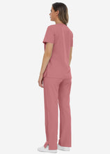 Load image into Gallery viewer, Women's Classic V-Neck Scrub Set with 7 Pockets in Pink