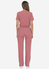 Load image into Gallery viewer, Women's Classic V-Neck Scrub Set with 7 Pockets in Pink