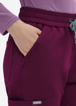 Load image into Gallery viewer, Women's Straight Scrub Pants with 6 Pockets in Wine Red