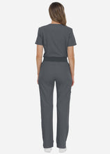 Load image into Gallery viewer, Women's Classic V-Neck Scrub Set with 7 Pockets in Graphite