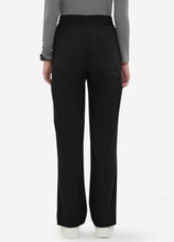Load image into Gallery viewer, Women&#39;s Straight Scrub Pants with 6 Pockets in Black
