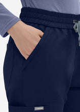 Load image into Gallery viewer, Women&#39;s Straight Scrub Pants with 6 Pockets in Navy
