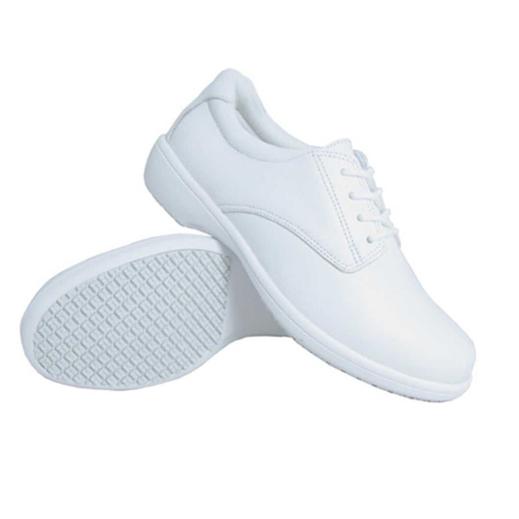 Genuine Grip 425 Tie White Women's Shoe: Classic Style and Functionality