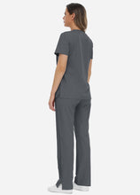 Load image into Gallery viewer, Women&#39;s Classic V-Neck Scrub Set with 7 Pockets in Graphite
