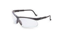 Genesis Safety Glasses - Black Frame, Clear HydroShield Lens