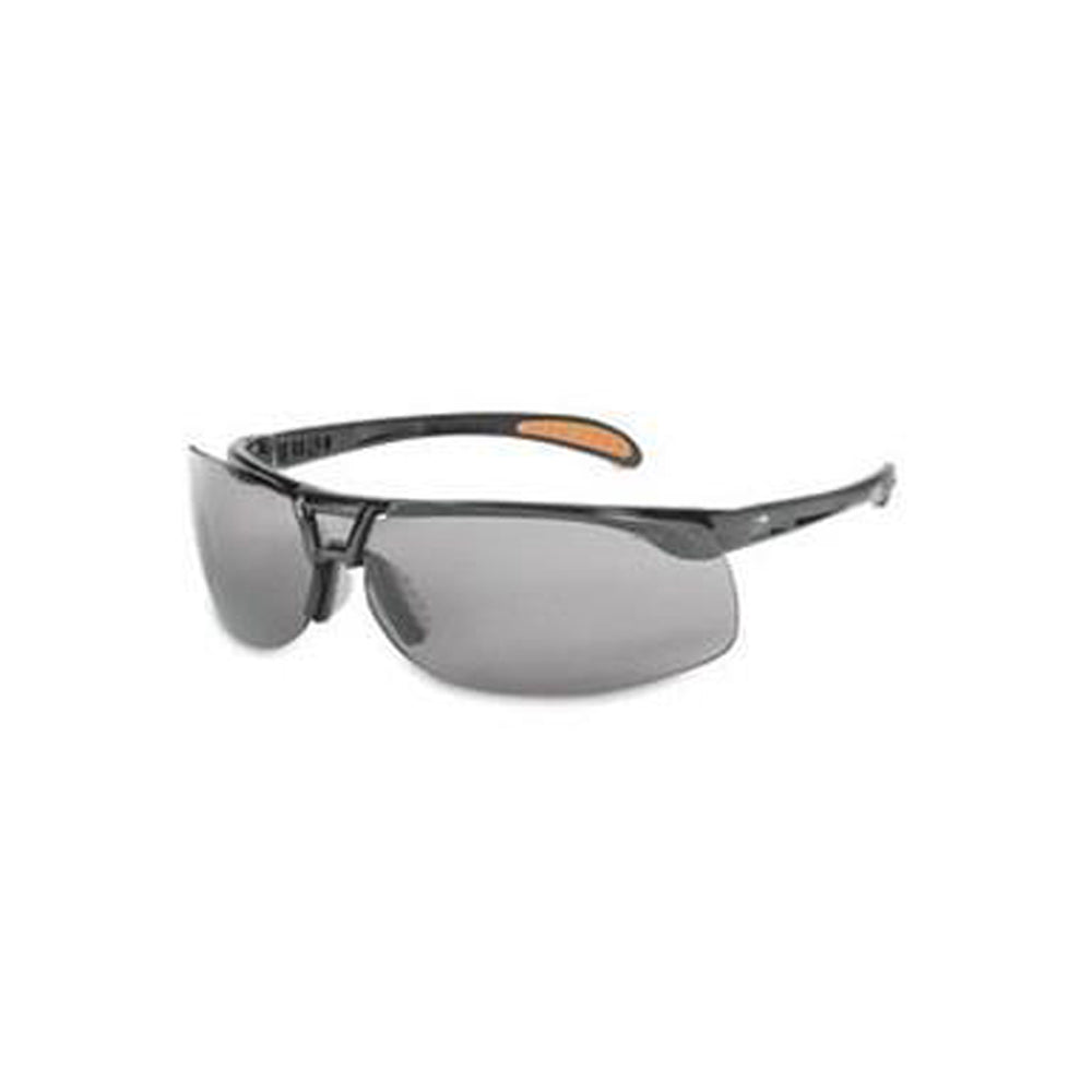 Uvex® Protégé® Safety Glasses - Black Frame, Gray HydroShield™ Lens