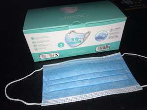 Surgical Antiviral Disposable 3 Ply Face Mask - 50 Box