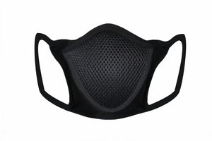 Black Sequin & Lycra Face Mask With Filter
